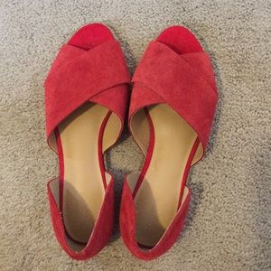 Red flats/sandals
